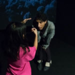 A Gallery School participant speaks with Assistant Curator Justin Ramsey, photo: Anita Bonnarens, 2019